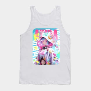 AKIBA DRIP - 🩵🟡🩷「 ✦ NEO MAGICAL GIRL✦ 」🩵🟡🩷 ANIME MANGA NEXTLVL ART Tank Top